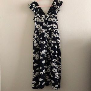 Flowy Butterfly Sleeve Summer Dress